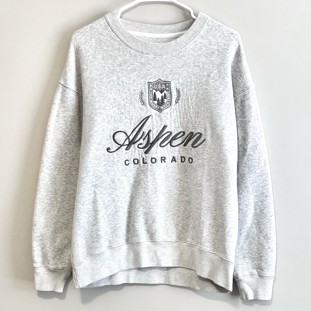 Abercrombie Ski Destination Vintage Sunday Crew Sweatshirt